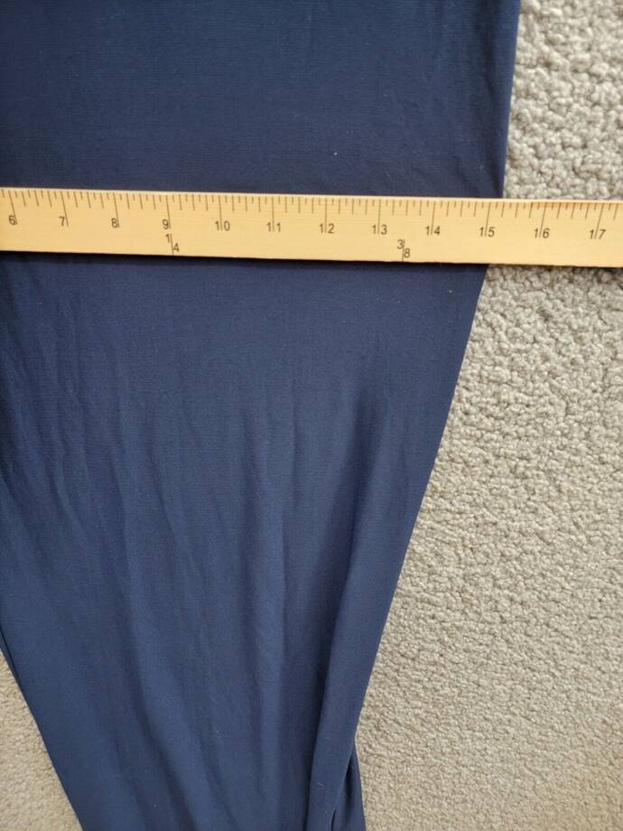 Adrianna Papell Pintucked Wide-Leg Jumpsuit Women's 14 Midnight Back Zip Closure