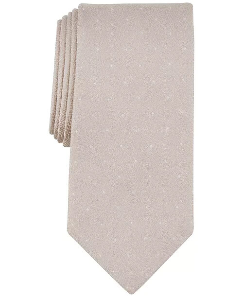 Michael Kors Petru Dot-Pattern Tie Men's One Size Champagne Classic Design