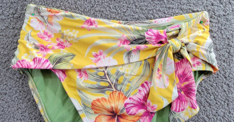 Bleu Rod Beattie Printed High Waist Tie Bikini Bottom Women's Multicolor 8