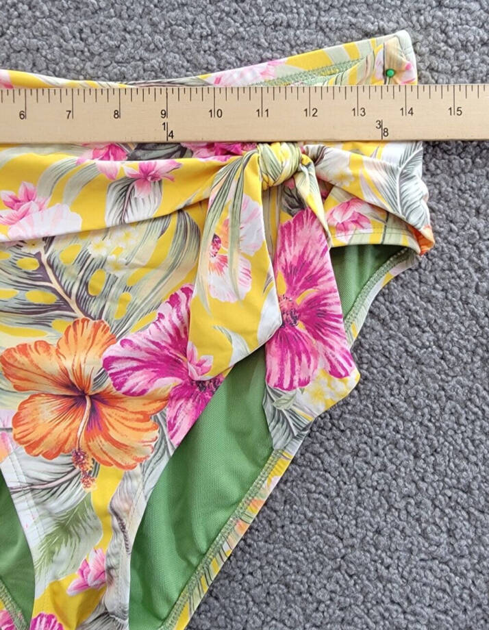 Bleu Rod Beattie Printed High Waist Tie Bikini Bottom Women's Multicolor 8
