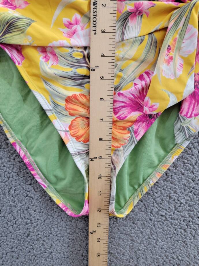 Bleu Rod Beattie Printed High Waist Tie Bikini Bottom Women's Multicolor 8