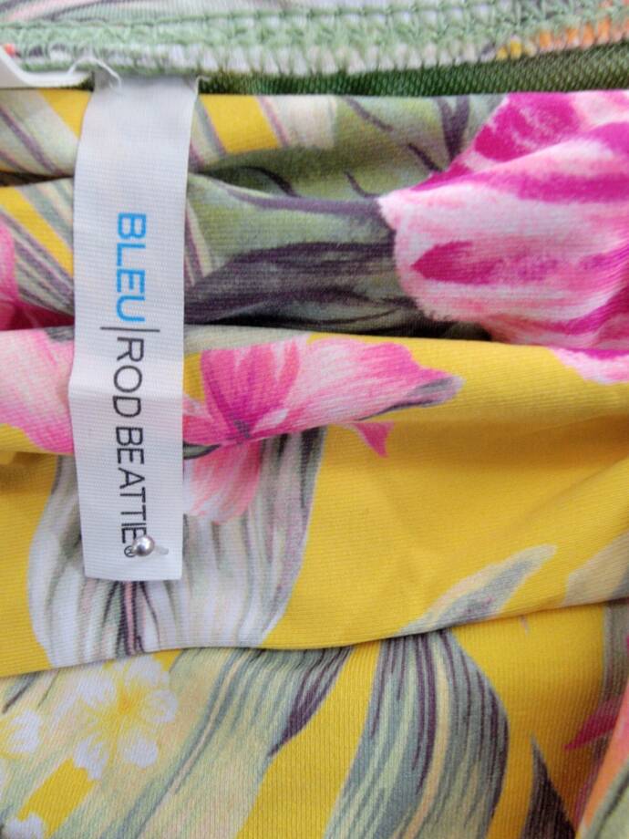 Bleu Rod Beattie Printed High Waist Tie Bikini Bottom Women's Multicolor 8
