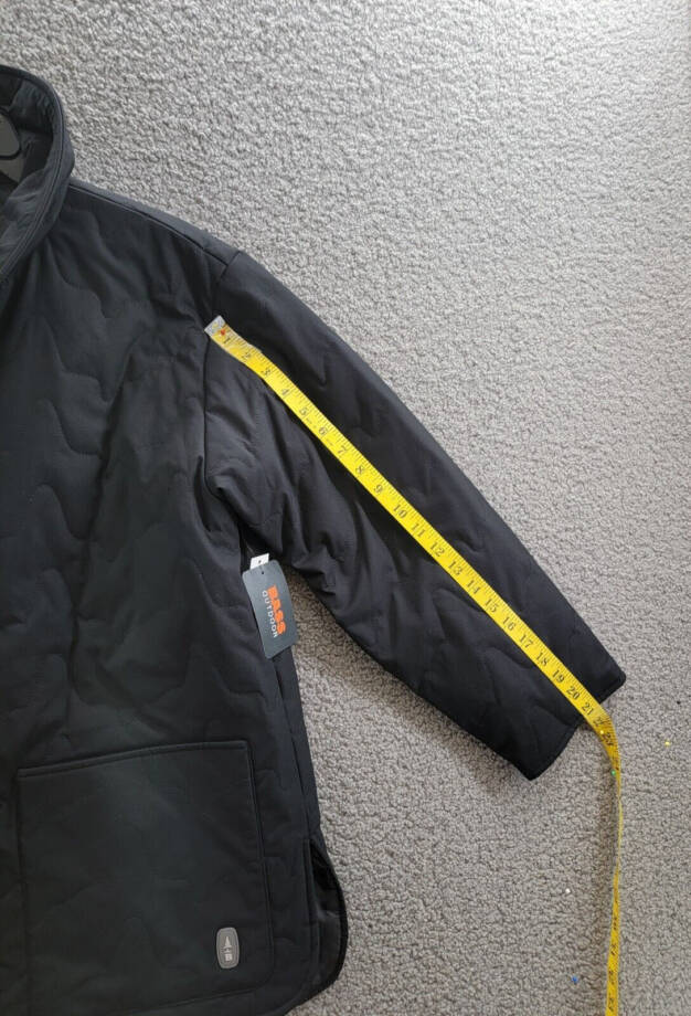 BASS OUTDOOR Quilted Long-Sleeve Jacket Women's S Black Solid Snap Front Closure