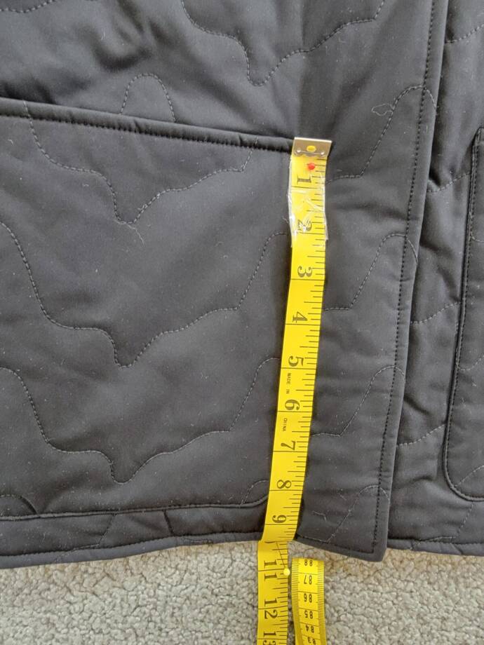 BASS OUTDOOR Quilted Long-Sleeve Jacket Women's S Black Solid Snap Front Closure