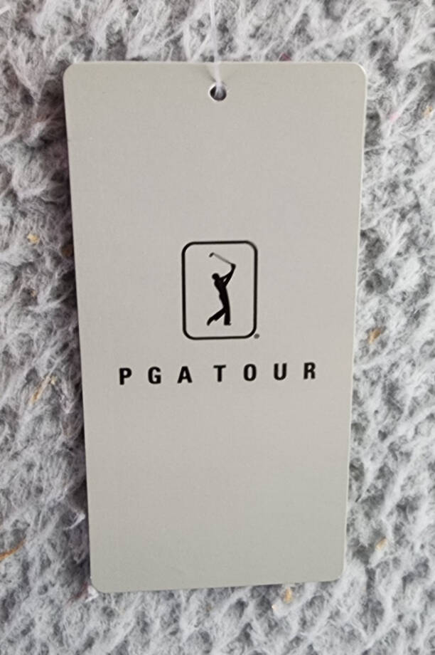 PGA TOUR Sea Life Short Sleeve Performance Golf Polo Shirt Men's M Pink Icing~