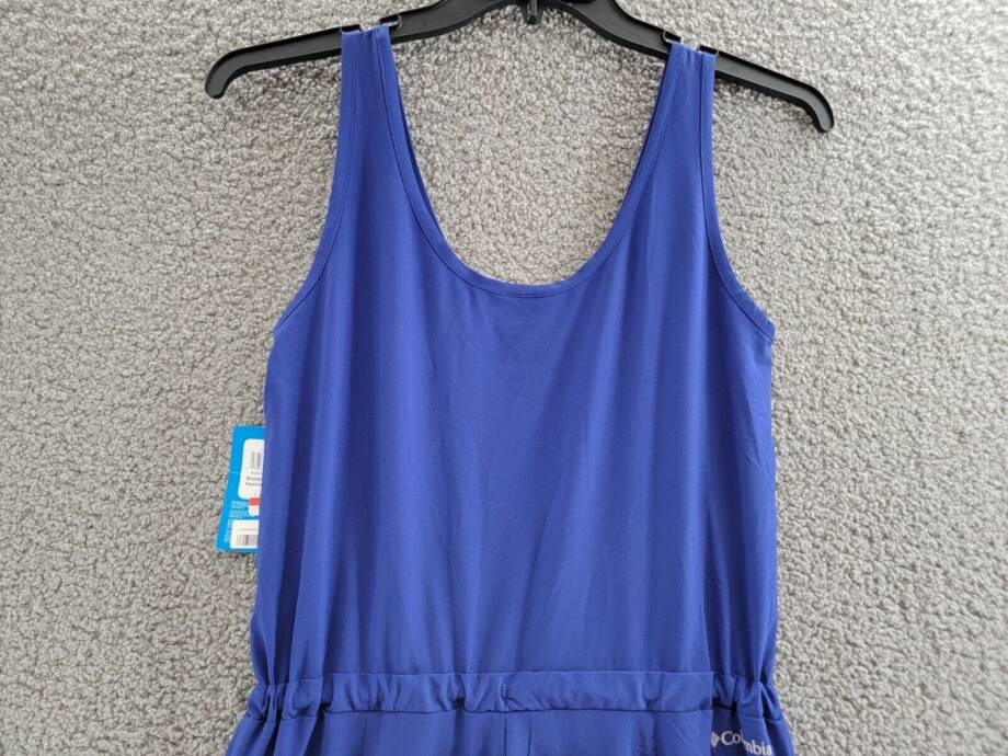 Columbia Anytime Tank Jumpsuit Women's XS Dark Sapphire Drawstring Waist