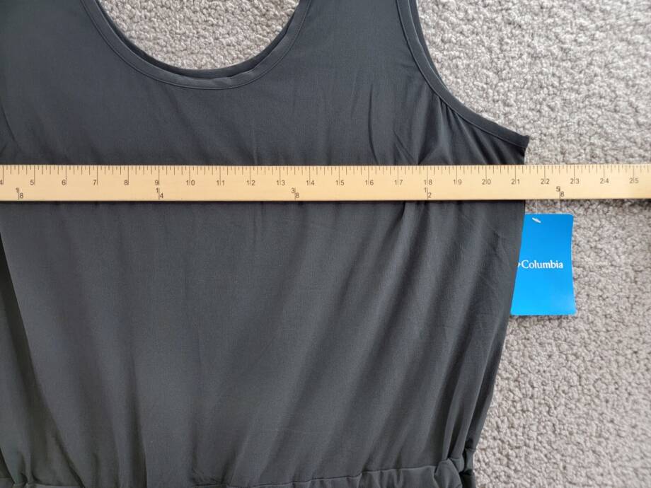Columbia Anytime Tank Jumpsuit Women's XL Black Scoop Neck Sleeveless Pull On