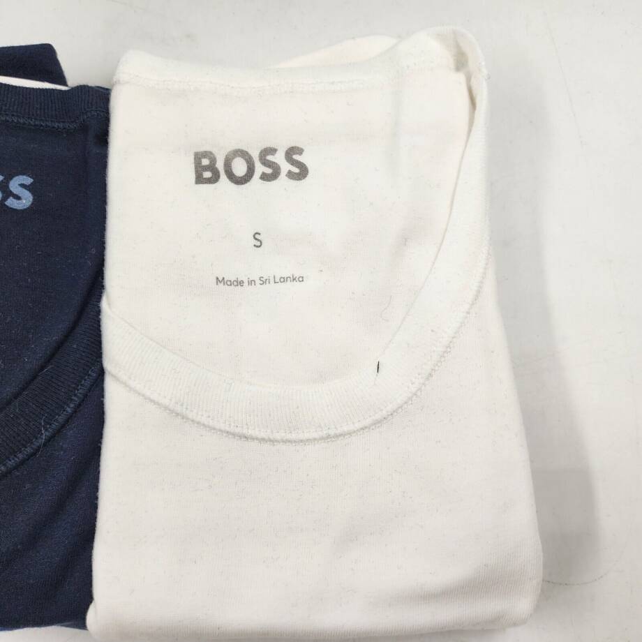 BOSS Classic Crew Neck T-Shirt Men's S Black/Navy/White Short Sleeve Pack of 3