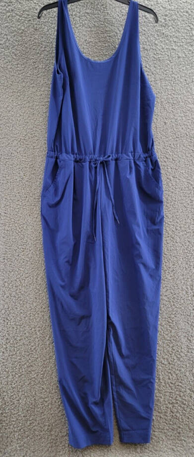 Columbia Anytime Tank Top Jumpsuit Women's L Dark Sapphire Scoop Neck Sleeveless