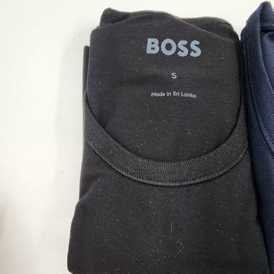 BOSS Classic Crew Neck T-Shirt Men's S Black/Navy/White Short Sleeve Pack of 3