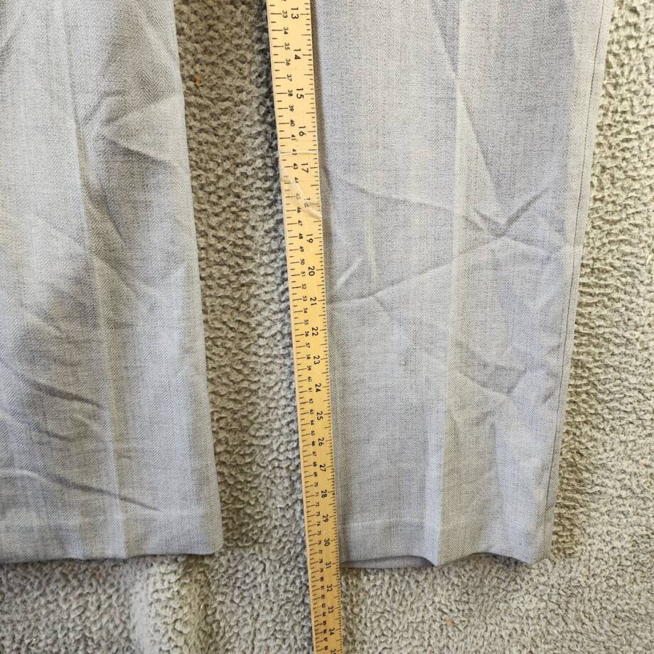 Le Suit Herringbone Dress Pants Women's 10 Granite Heather Side Zip Closure