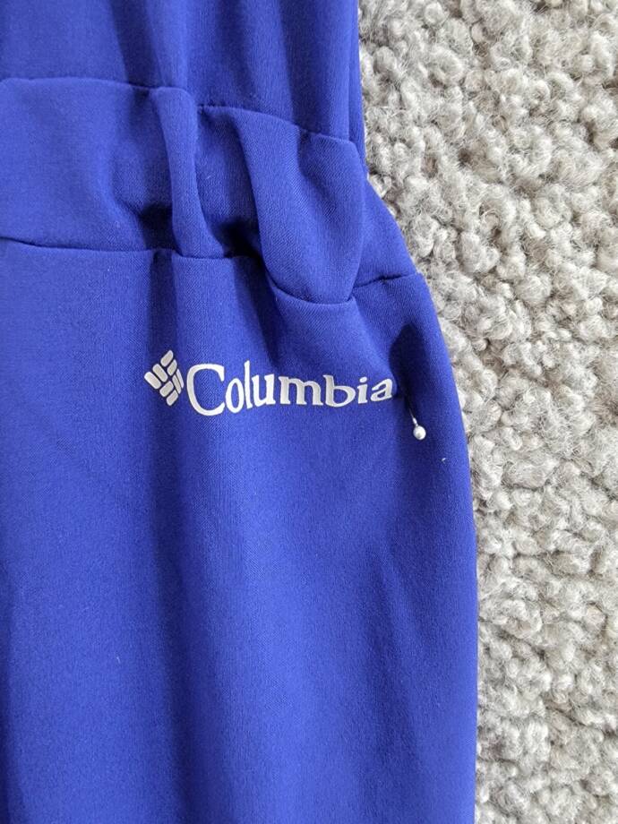 Columbia Anytime Tank Top Jumpsuit Women's L Dark Sapphire Scoop Neck Sleeveless