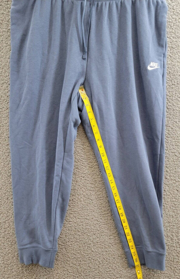 Nike Plus Size Mid-Rise Fleece Jogger Pants Women's 1X Diffused Blue Drawcord