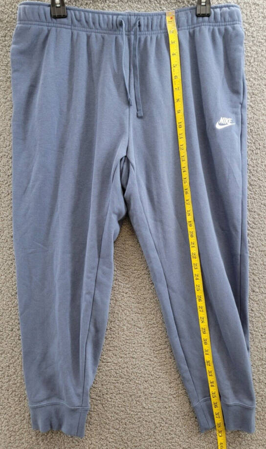 Nike Plus Size Mid-Rise Fleece Jogger Pants Women's 1X Diffused Blue Drawcord