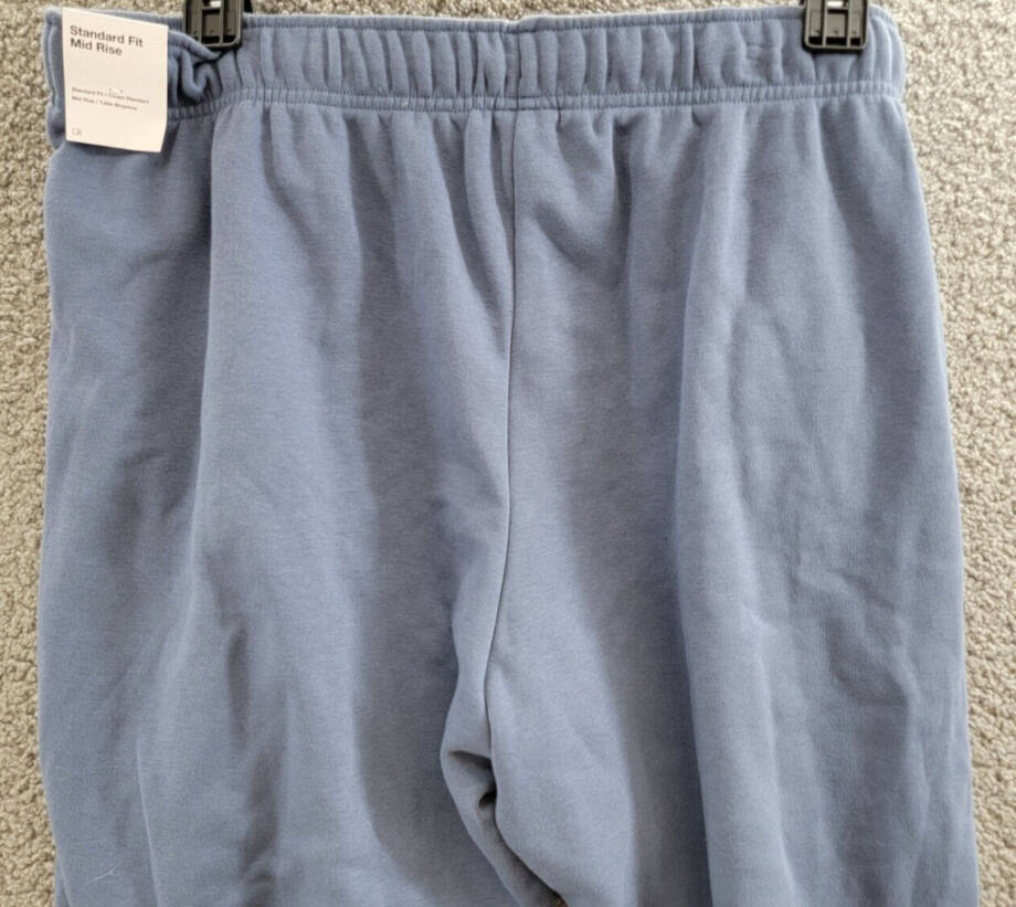 Nike Plus Size Mid-Rise Fleece Jogger Pants Women's 1X Diffused Blue Drawcord