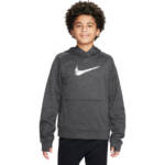 Nike Therma-FIT HBR Pullover Hoodie Big Boys' L Gray Heather Kangaroo Pocket L/S