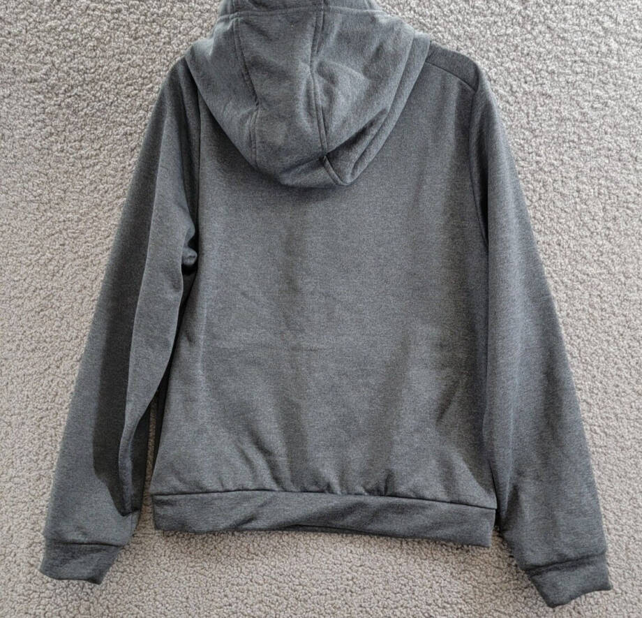 Nike Therma-FIT HBR Pullover Hoodie Big Boys' L Gray Heather Kangaroo Pocket L/S
