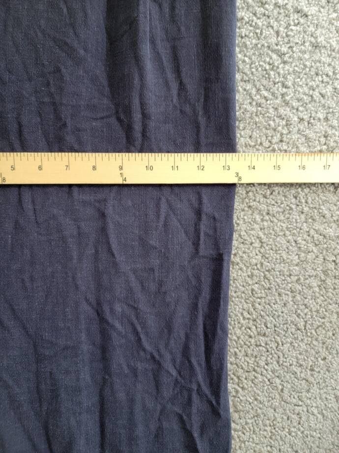 SKIES ARE BLUE Pleated Front Pants Women's L Navy Blue Zip And Button Closure