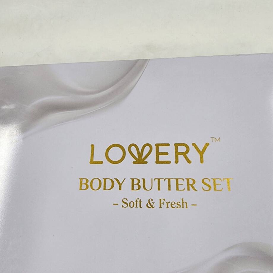 Lovery Body Butter Set 5Pc. Shea/Coconut/Aloe/Olive/Almond Milk and Honey