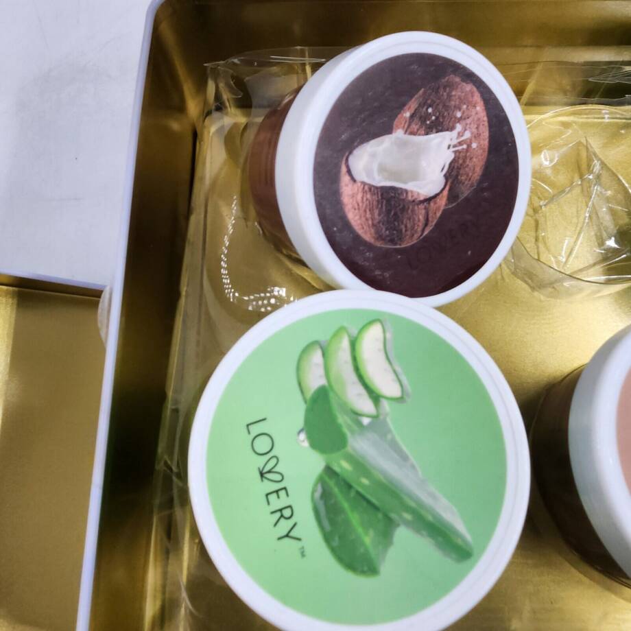Lovery Body Butter Set 5Pc. Shea/Coconut/Aloe/Olive/Almond Milk and Honey