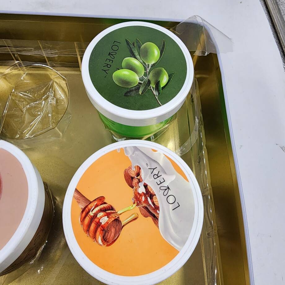 Lovery Body Butter Set 5Pc. Shea/Coconut/Aloe/Olive/Almond Milk and Honey