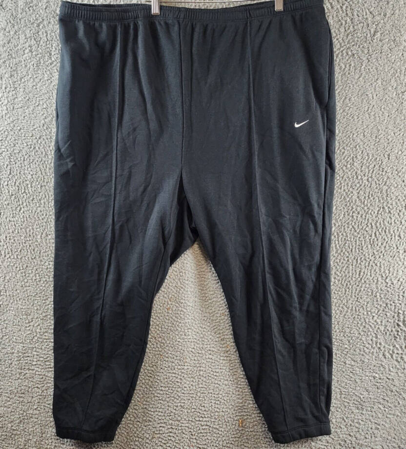 Nike Plus Chill Terry Slim-Fit French Terry Jogger Pants Women's 3X Black/Sail