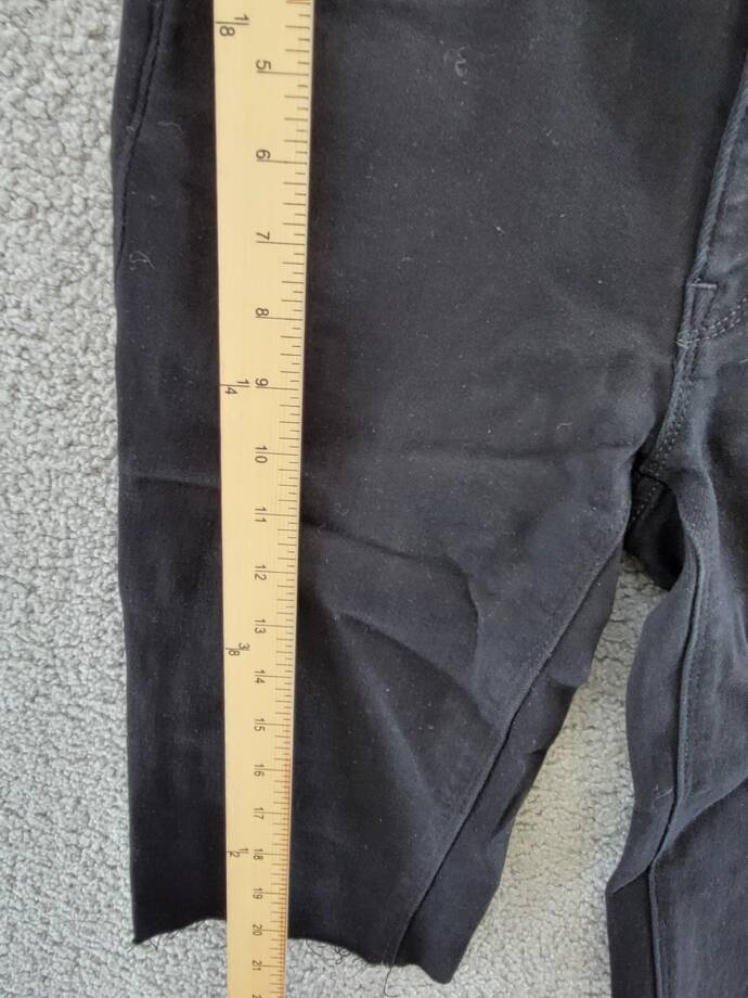 Hudson Jeans Amelia Denim Mid-Rise Bermuda Shorts Women's 26 Black Button Zip