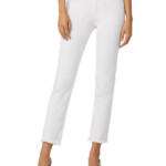 Joe's Jeans The Lara Mid Rise Cigarette Ankle Jeans Women's 24 White Zip Fly
