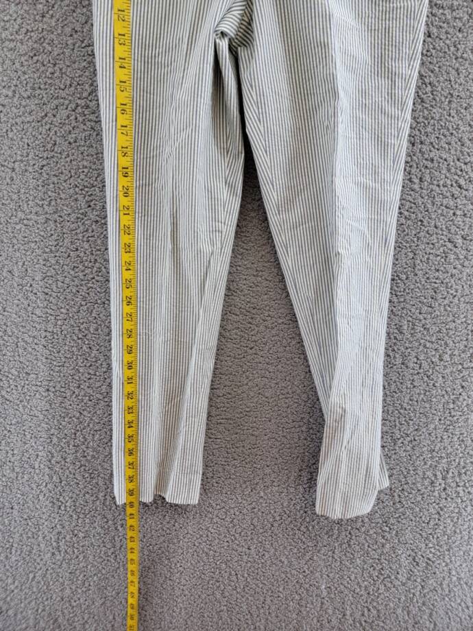 Lauren Ralph Lauren Striped Dress Pants Big Boys 18R Blue Zip Fly Button Closure