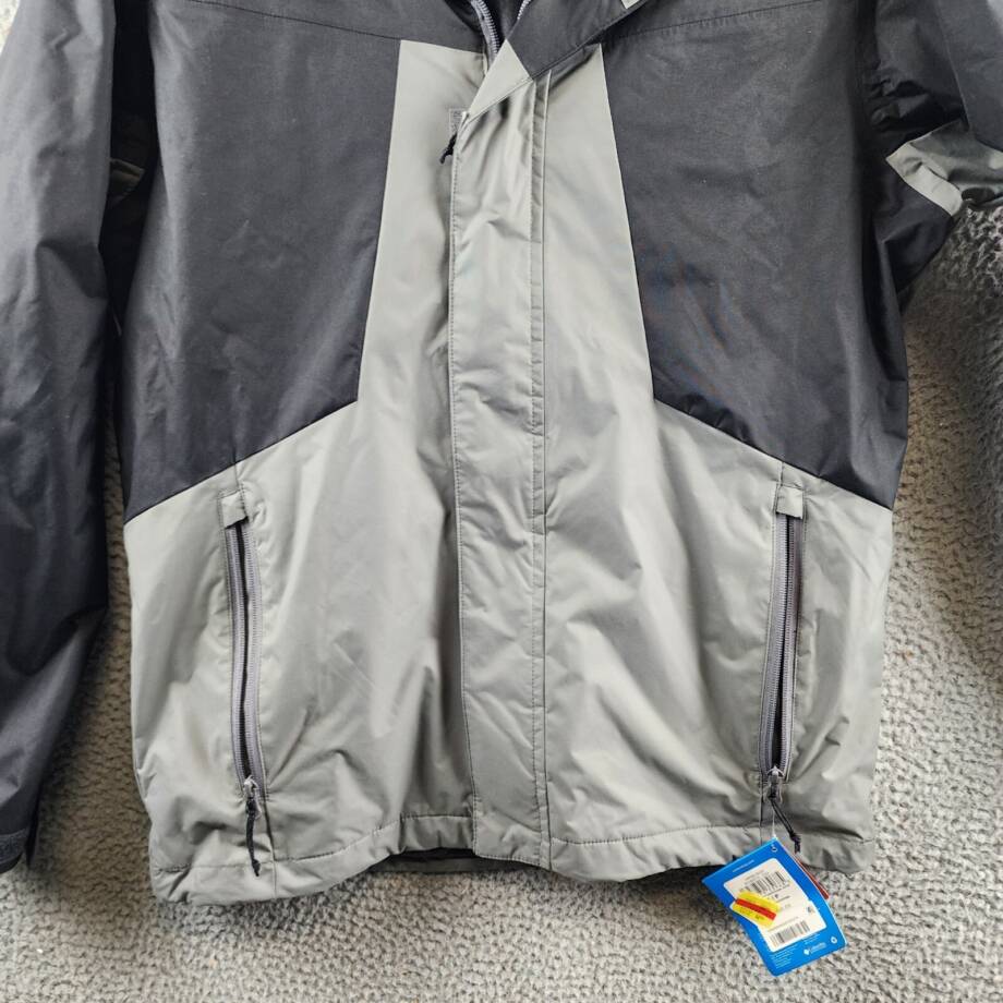 Columbia Tunnel Falls Interchange Jacket Men S City Grey Black Full Zip Closure