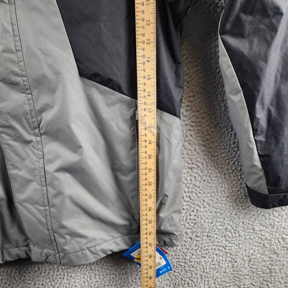 Columbia Tunnel Falls Interchange Jacket Men S City Grey Black Full Zip Closure