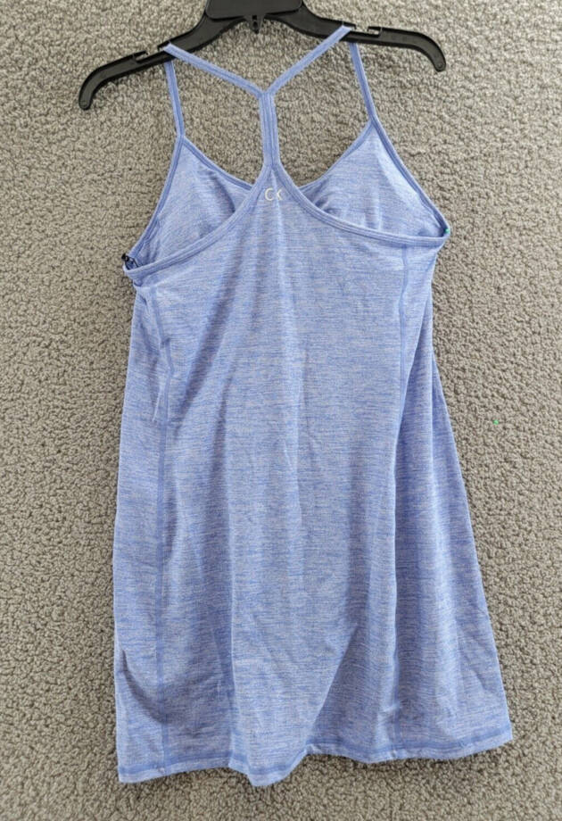 Calvin Klein Performance Exercise Dress Women's S Blue Heather Racerback S