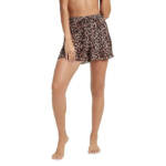 Good American Always Fits Plisse Shorts Women's 00/0 Brown Multi Elastic Waist