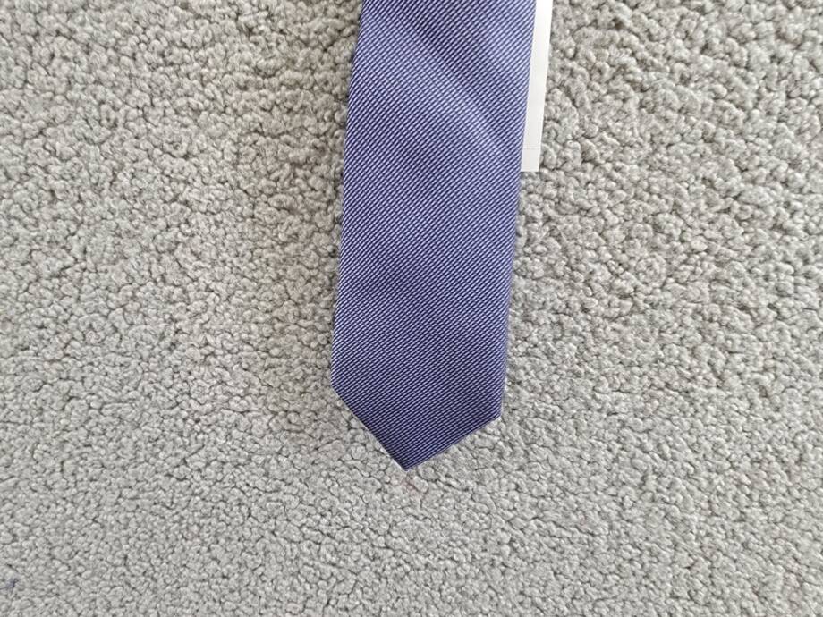 Calvin Klein Silk Blend Stitch Solid Textured Tie Men's Purple Pointed