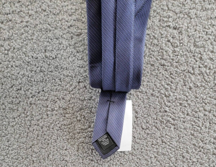 Calvin Klein Silk Blend Stitch Solid Textured Tie Men's Purple Pointed