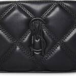 Steve Madden Bdaisy Quilted Crossbody Bag Women's Black Solid Multi Pockets