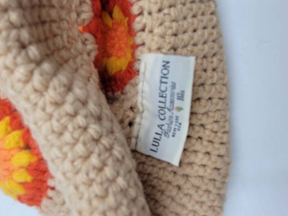 Lulla Collection Crochet Bucket Hat Women's OS Light Brown Multi