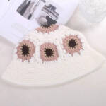 Lulla Collection Crochet Bucket Hat Women's OS White/Nude