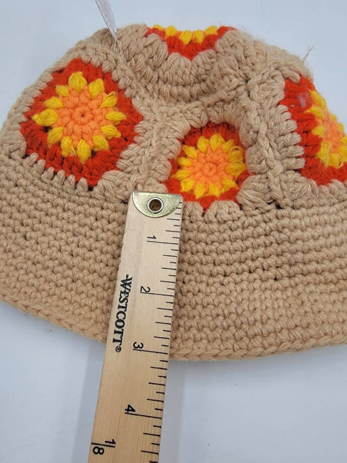 Lulla Collection Crochet Bucket Hat Women's OS Light Brown Multi