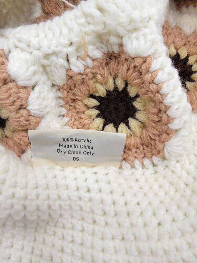 Lulla Collection Crochet Bucket Hat Women's OS White/Nude