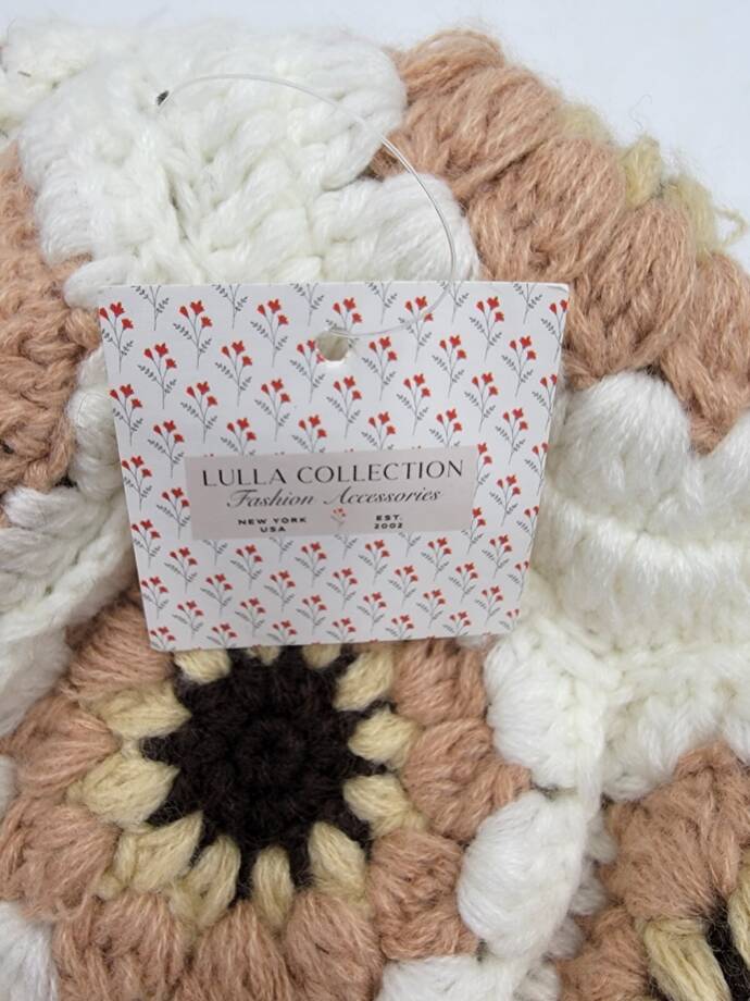 Lulla Collection Crochet Bucket Hat Women's OS White/Nude