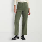 Levi's Surplus High Rise Straight-Leg Pants Women's 32 Green Pockets Button Zip