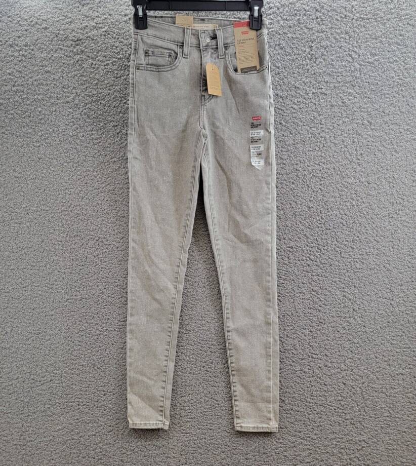 Levi's 721 High-Rise Skinny Jeans Women's 24 Cancel Club Zip Fly Button Closure