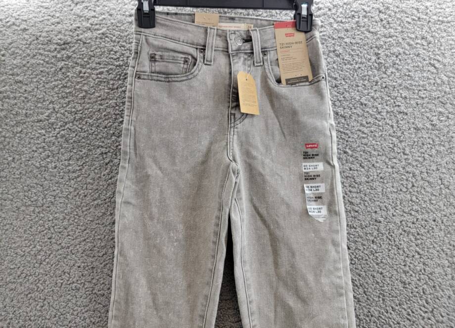 Levi's 721 High-Rise Skinny Jeans Women's 24 Cancel Club Zip Fly Button Closure