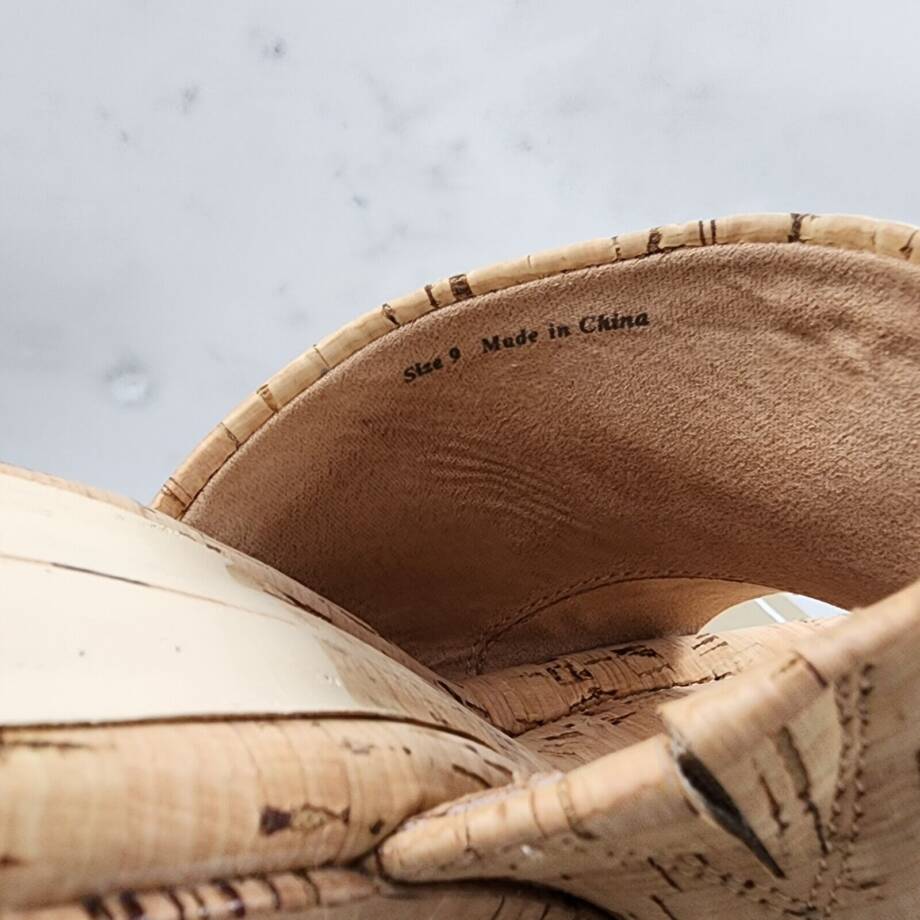 Dolce Vita Elaria Slip On Espadrille Platform Wedge Sandals Women's 9 Neutral
