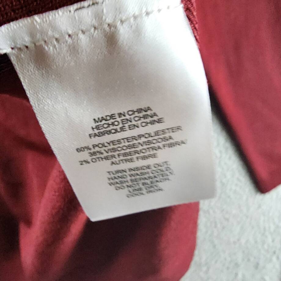Jones New York Icon Cardigan Sweater Women's L Bordeaux Open Front Long Sleeve