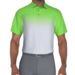 PGA TOUR Classic-Fit Stretch Performance Ombré Golf Polo Shirt Men S Green Flash
