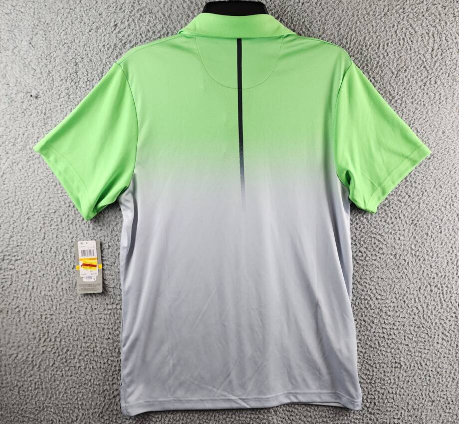 PGA TOUR Classic-Fit Stretch Performance Ombré Golf Polo Shirt Men S Green Flash