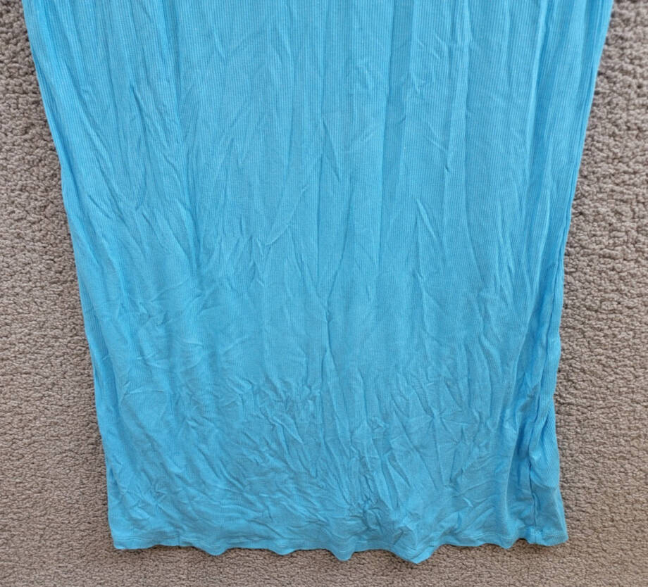 I.N.C. International Concepts Sparkle Knit Nightgown Women XL Cyan Blue Pullover