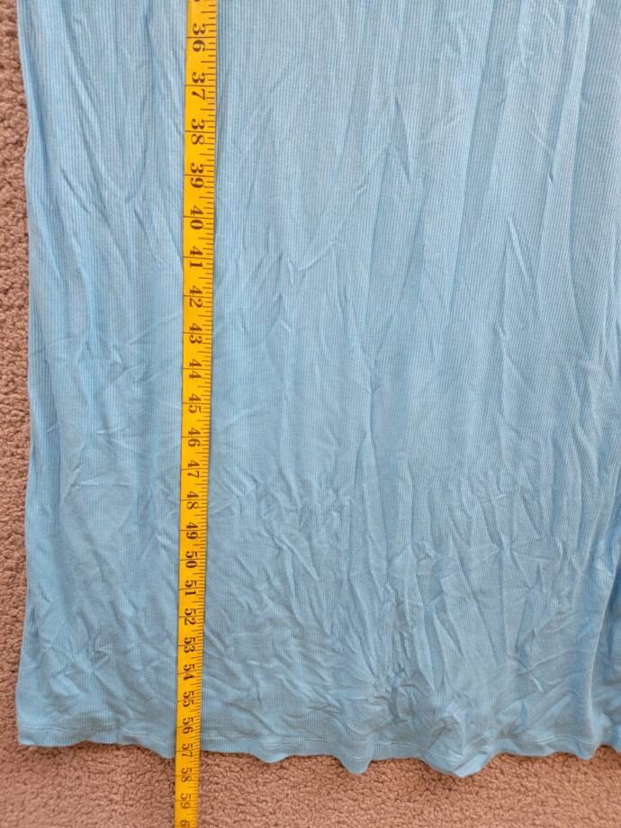 I.N.C. International Concepts Sparkle Knit Nightgown Women XL Cyan Blue Pullover
